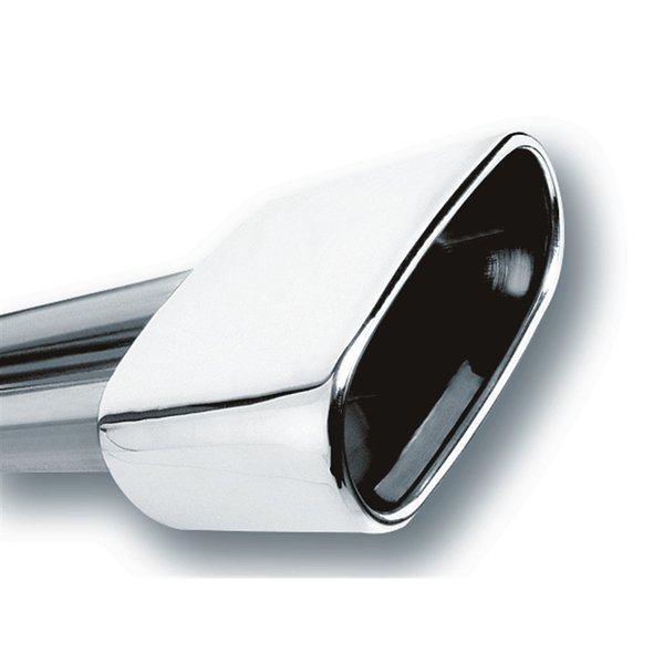Borla TIP: 2.5IN INLET 6.69IN X 3IN RECT. ROLLED ANGLE CUT SINGLE INLET X 5. 20244